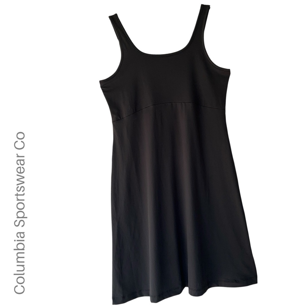 COLUMBIA SPORTSWEAR NWOT BLACK OMNI-FREEZE PFG OUTDOOR TANK DRESS UPF 50 MEDIUM